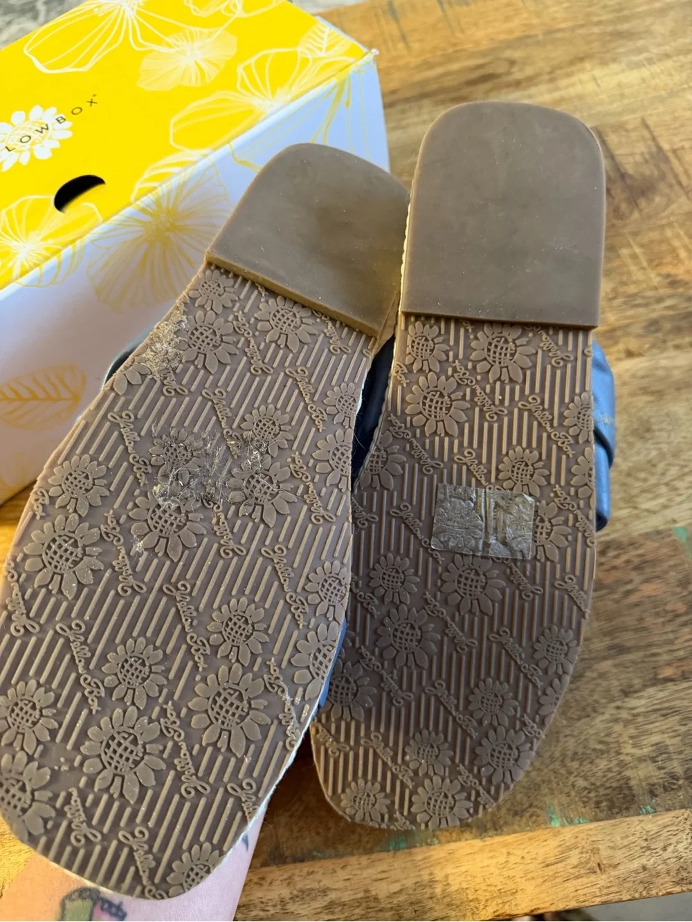 Yellow box sandals - Picture 3 of 6